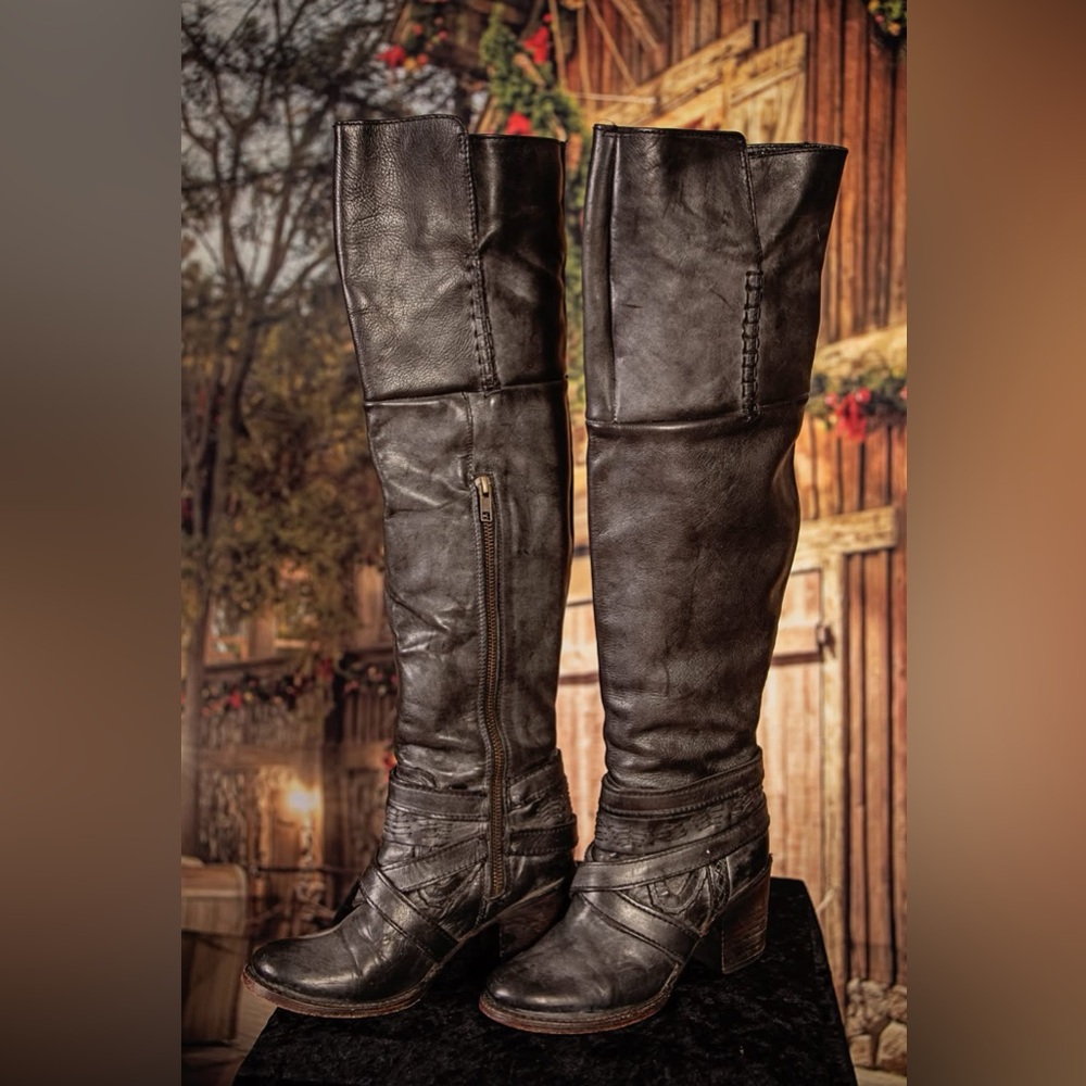 Sexy super tall over the knee Freebird boots